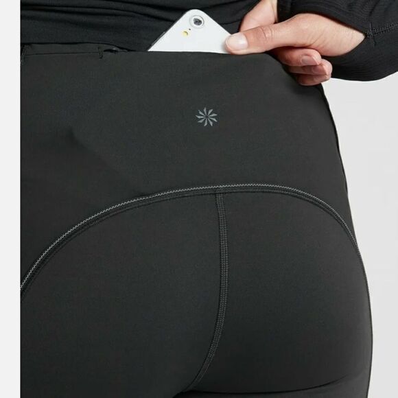 Athleta Cold Front Hybird Run Black Tight Size XSP - Picture 7 of 10